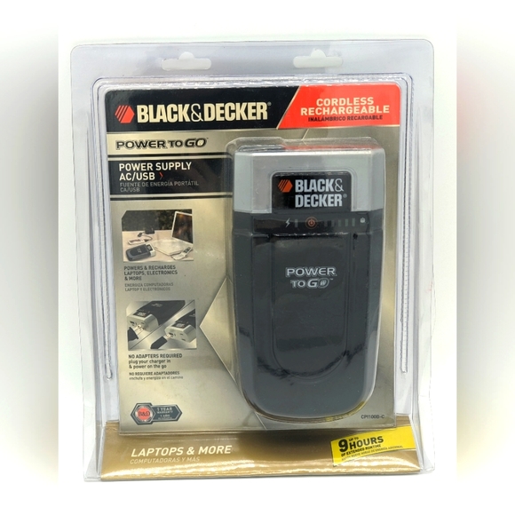 NEW Black & Decker CPI100B-C 100 Watt Power To Go Cordless AC/USB Power Supply - Picture 1 of 2